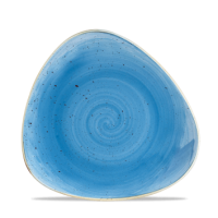 19.2cm Stonecast Cornflower Blue Triangle Plate